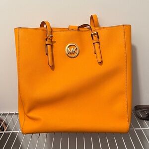 Michael Kors Vibrant Orange Tote